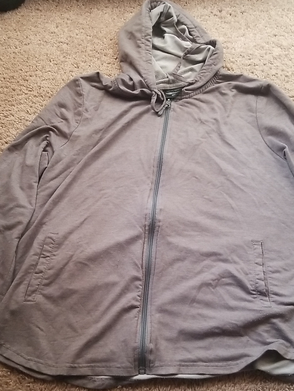 32 Degrees Men's Zip Hoodie in Mauve-Gray